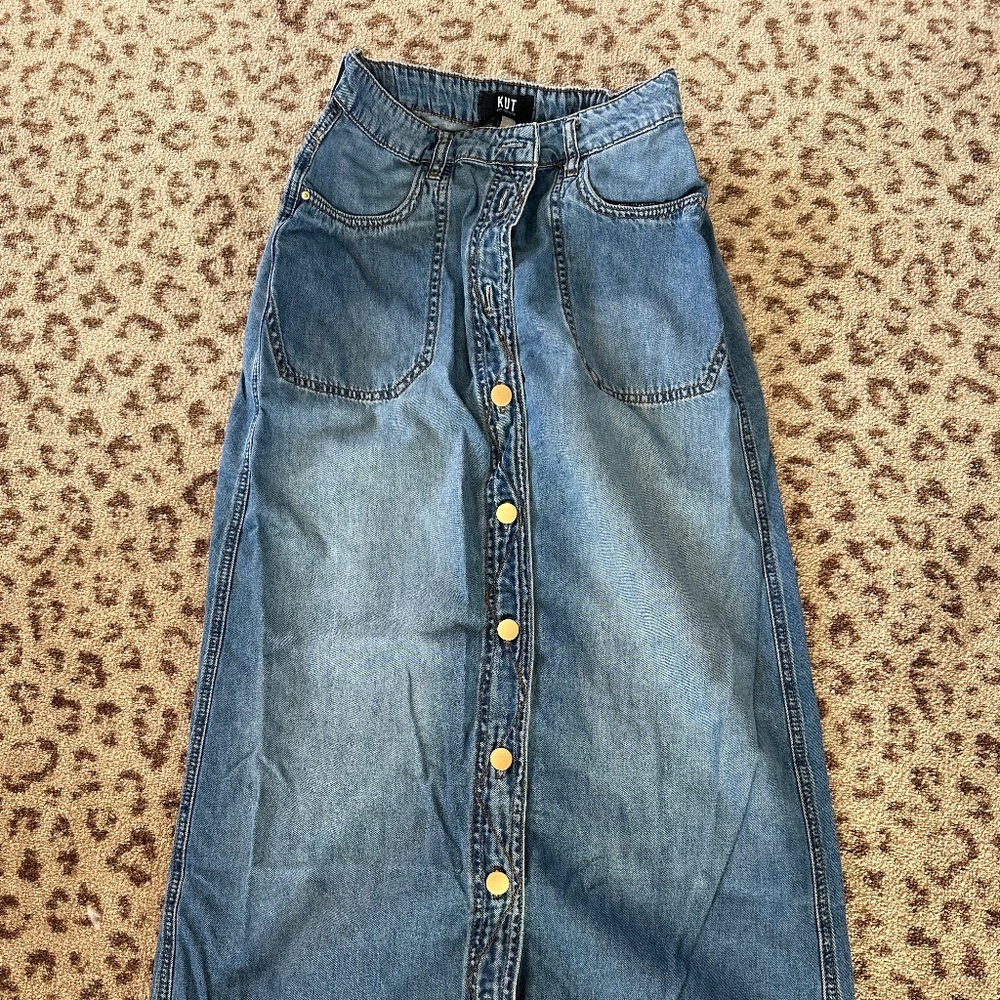 Denim Maxi Skirt